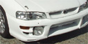Front bumper with fog lamps covers