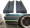Rear bumper spats set fits standart bumper
